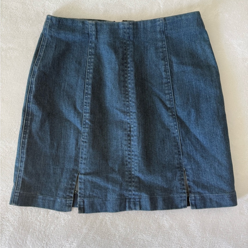 Classic Blue Denim Mini Skirt